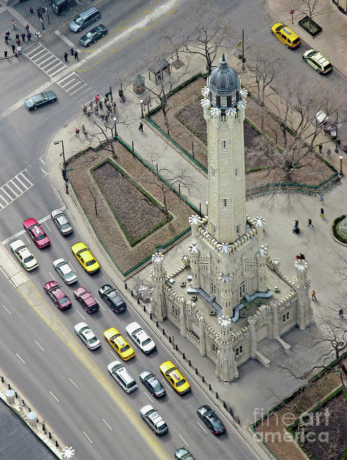 Water Tower From On High Photograph