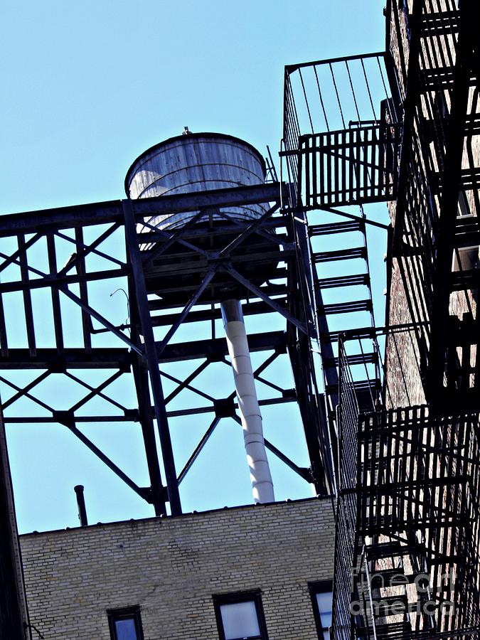 Architecture Photograph - Water Tower in the Heights by Sarah Loft