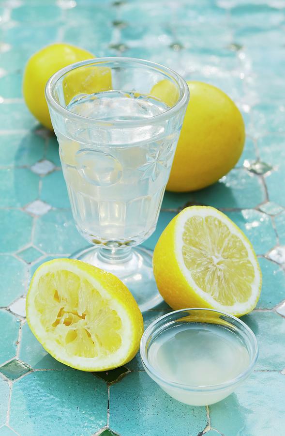 Water With Lemon Juice Photograph by Petr Gross