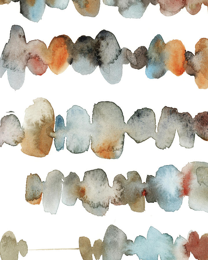 Vertical Painting - Watercolor Abacus X by Sophia Rodionov Vertical Painting - Watercolor Abacus X by Sophia Rodionov