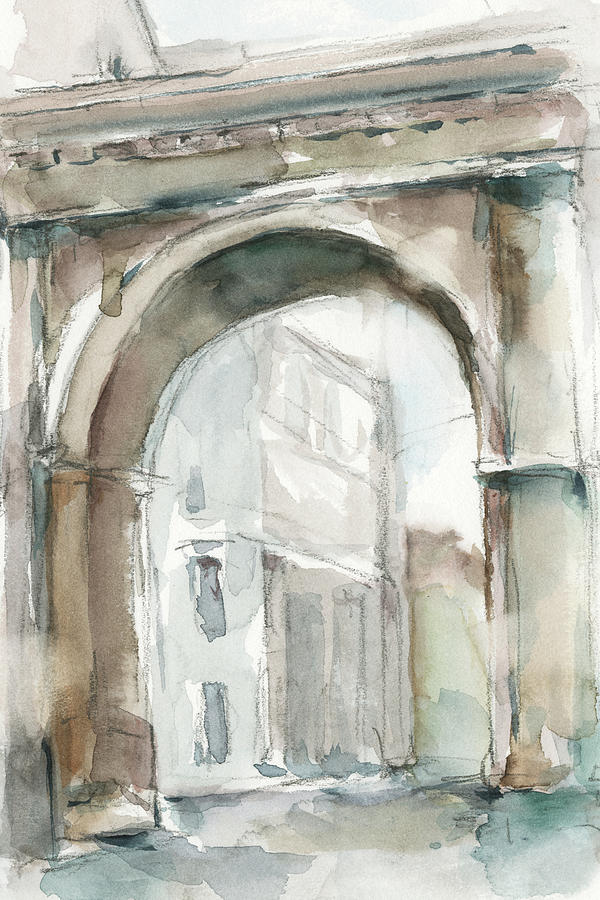 Watercolor Arch Studies IIi Painting by Ethan Harper - Fine Art America