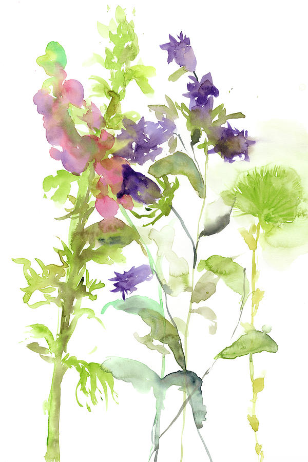 Watercolor Floral Study I Painting by Melissa Wang