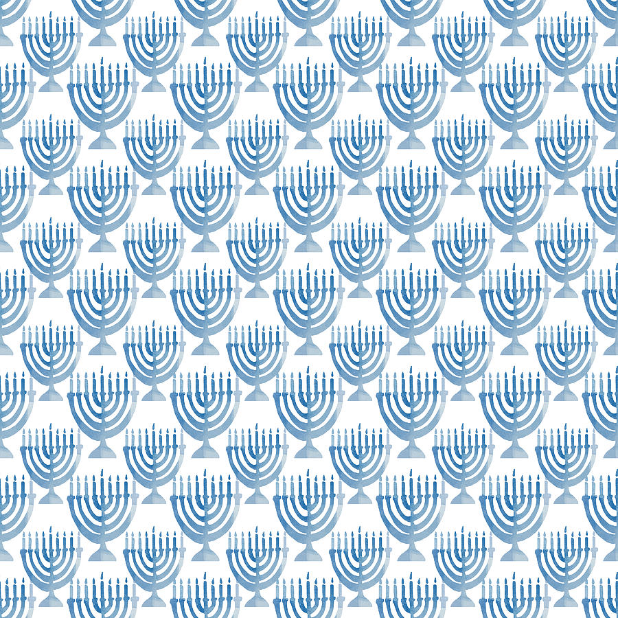 Watercolor Menorahs- Art by Linda Woods Digital Art by Linda Woods Watercolor Menorahs- Art by Linda Woods Digital Art by Linda Woods