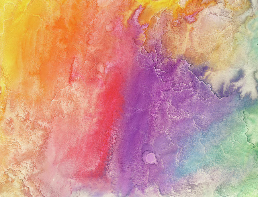 Watercolor Rainbow Painting Photograph by Jusant