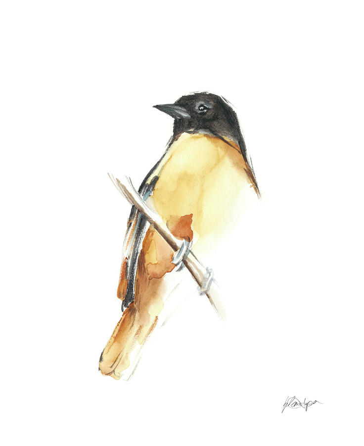 Watercolor Songbirds Vi Painting by Ethan Harper