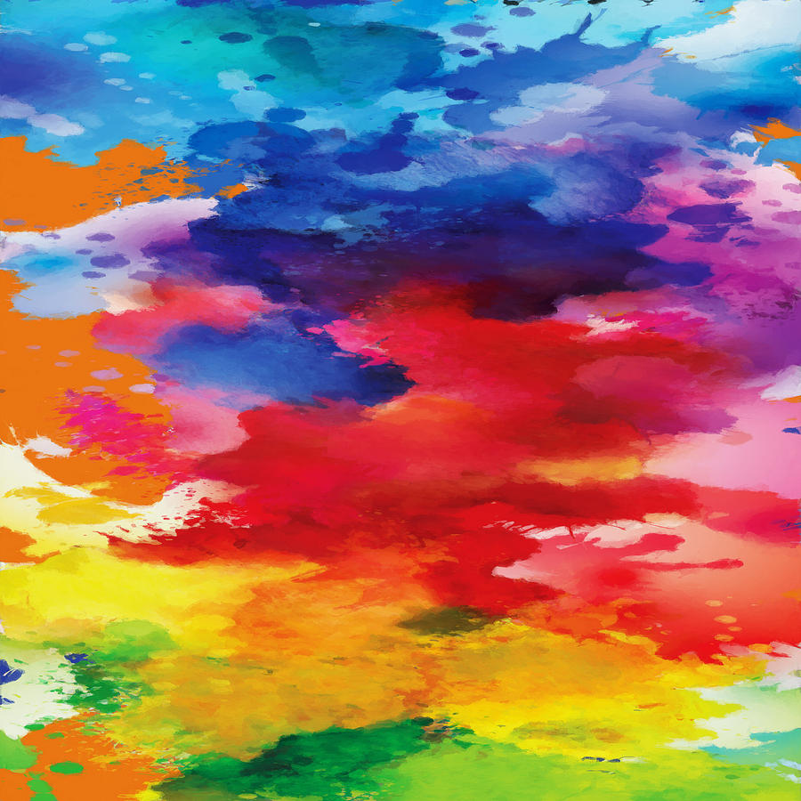 Watercolor Painting - Watercolor Summer by Maria Biro Watercolor Painting - Watercolor Summer by Maria Biro