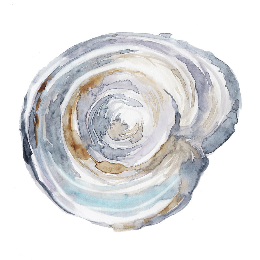 Abstract Painting - Watercolor Tree Ring IIi by Ethan Harper