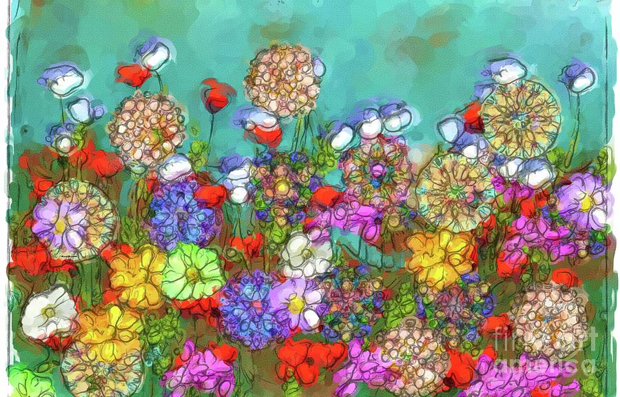 Watercolored Wildflowers Digital Art by Michelle Ressler