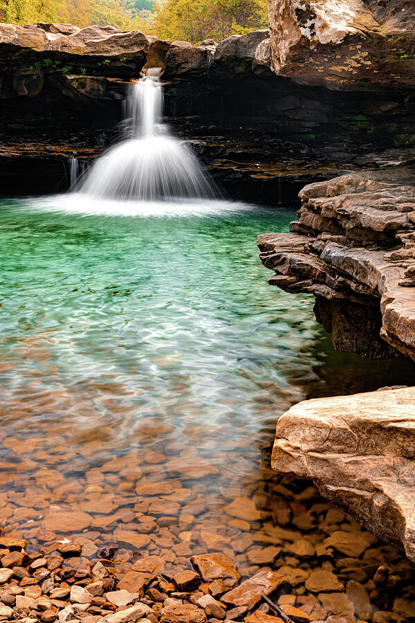 Waterfall at Kings River Falls - Arkansas Ozark Mountains Photograph by Gregory Ballos