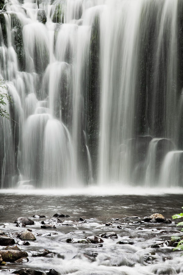 Waterfall, Auvergne, France Digital Art by Luigi Vaccarella