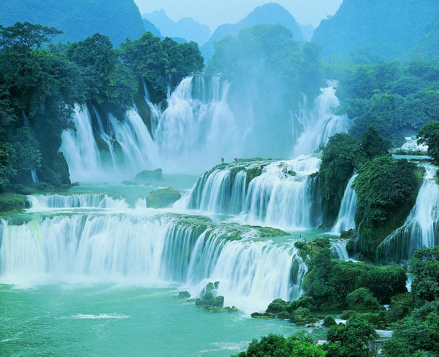 Waterfall, Detian, Guangxi Province Photograph by Digital Vision.