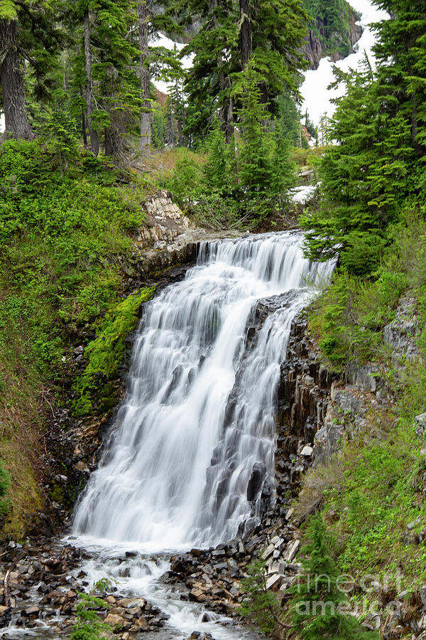 Waterfall from Mirror Lake-4916 Photograph by Roger Patterson