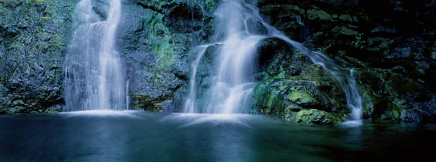 Horizontal Photograph - Waterfall In A Forest, Salmon Creek by Panoramic Images Horizontal Photograph - Waterfall In A Forest, Salmon Creek by Panoramic Images