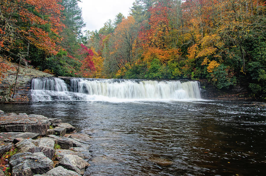 Waterfall in Autumn by Claire Turner Waterfall in Autumn by Claire Turner