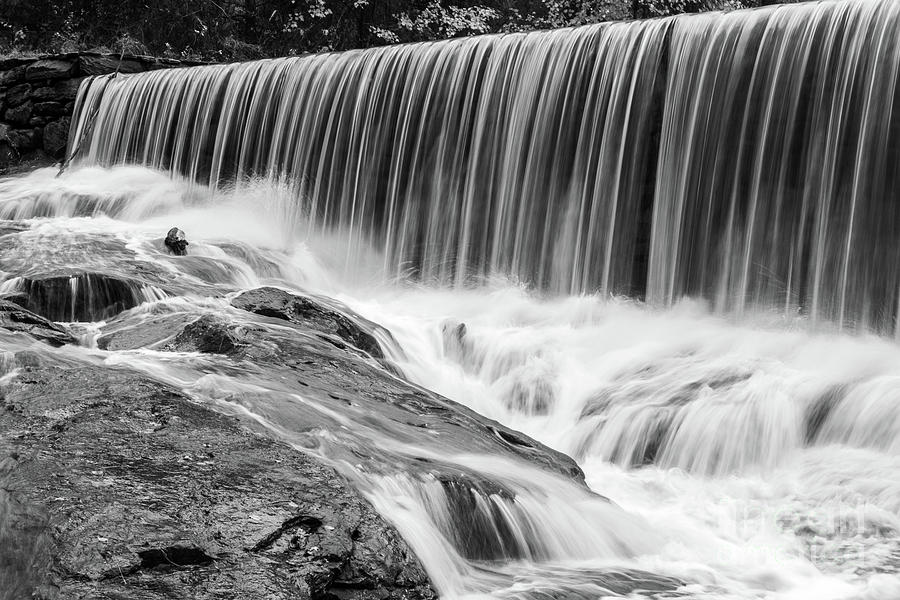 Waterfall In Black And White Photograph By Terri Morris - Fine Art America