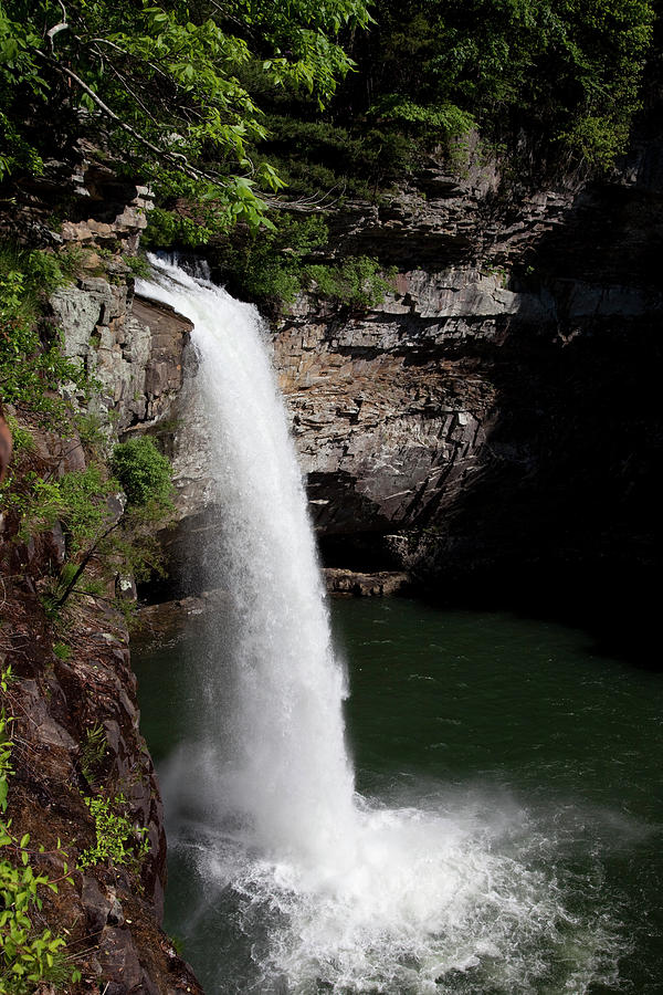 Waterfall in Desoto State Park, Fort Payne, Alabama Painting by Carol ...