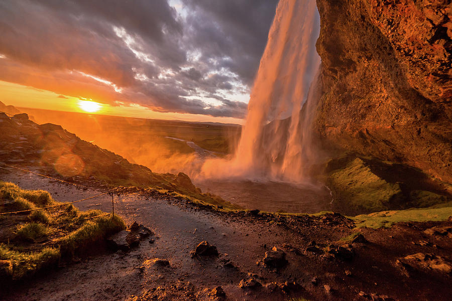 pictures of sunsets and waterfalls