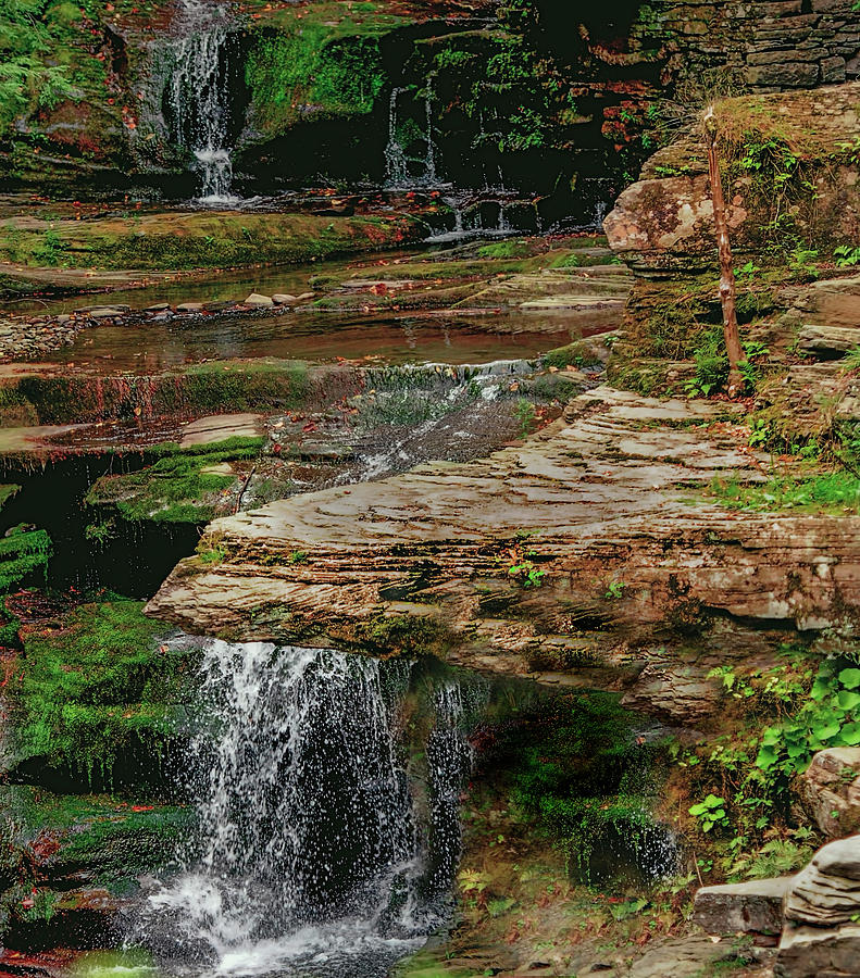 Waterfall in the Catskills Photograph by Cordia Murphy