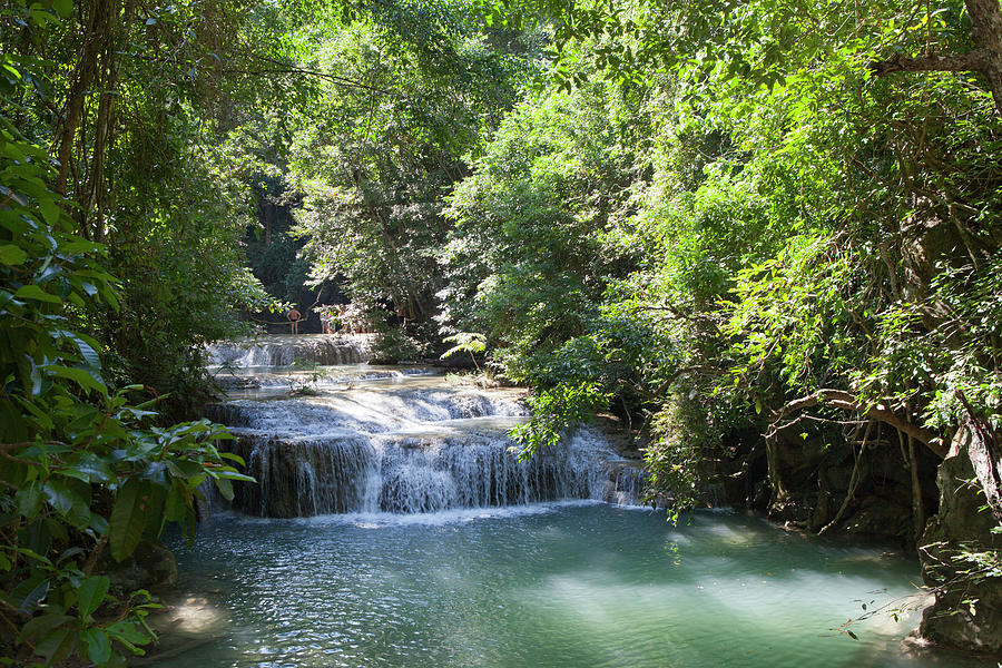 Waterfall In The Erawan National Park, Kanchanaburi, Kanchanaburi ...