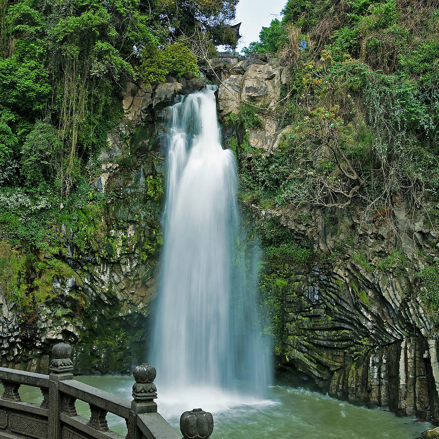 Waterfall In Yunnan Photograph by Geng Jia Neng
