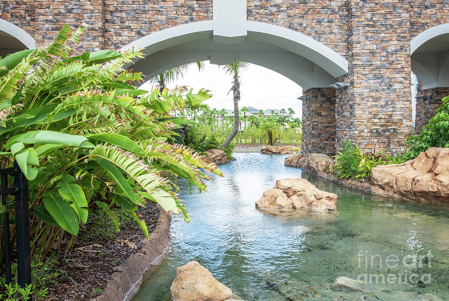 Architecture Photograph - Waterfall by Len Tauro Architecture Photograph - Waterfall by Len Tauro