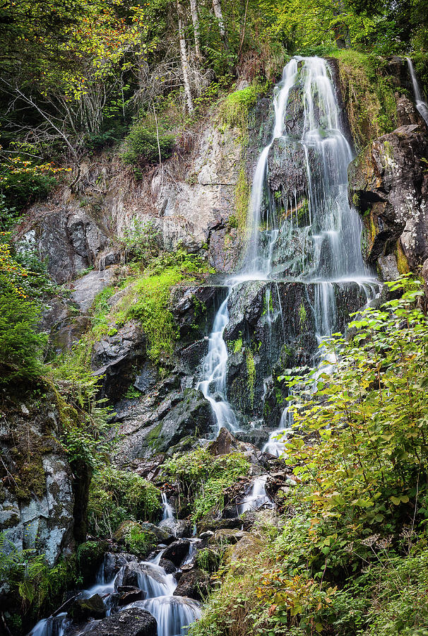 Waterfall of the Andlau - 2 - Vosges - France Photograph by Paul MAURICE
