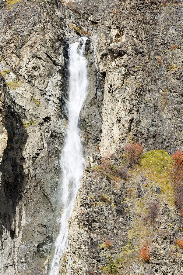 Waterfall of the Saut de la Pucelle - French Alps Photograph by Paul MAURICE