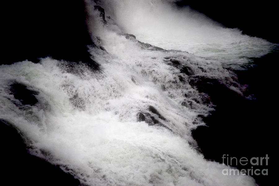 Waterfall of White Photograph by Debra Banks