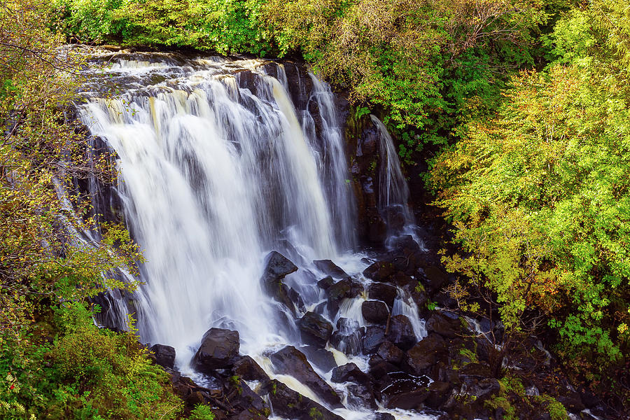 Waterfall On The Isle Of Mull Photograph by Cavan Images - Pixels