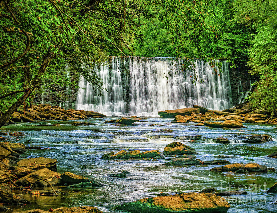 Waterfall on Vickery Creek Photograph by Nick Zelinsky Jr