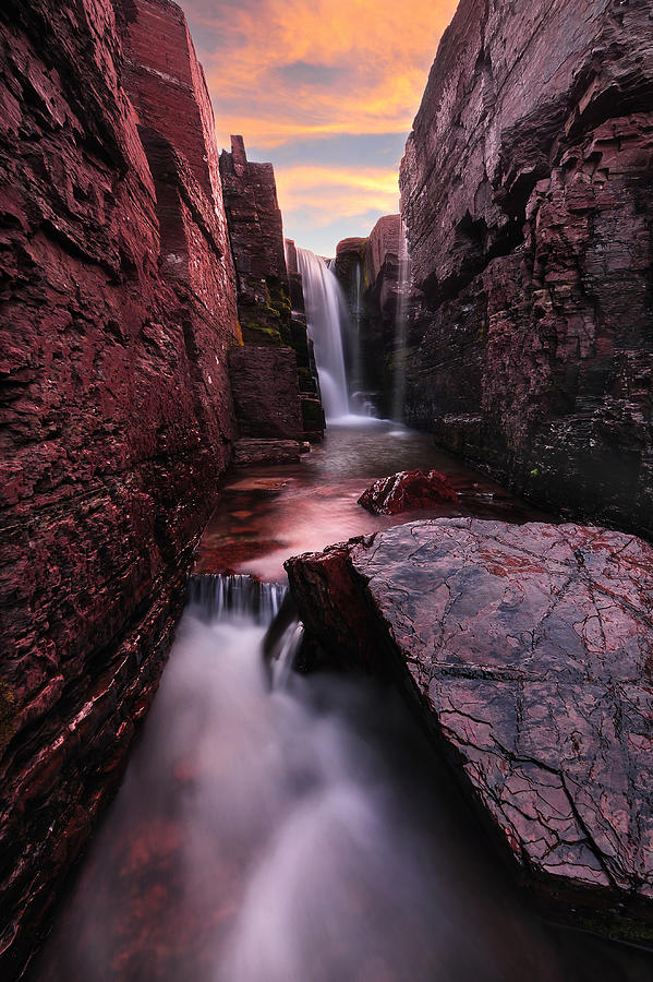 Landscape Photograph - Waterfall Passage by Victor Liu