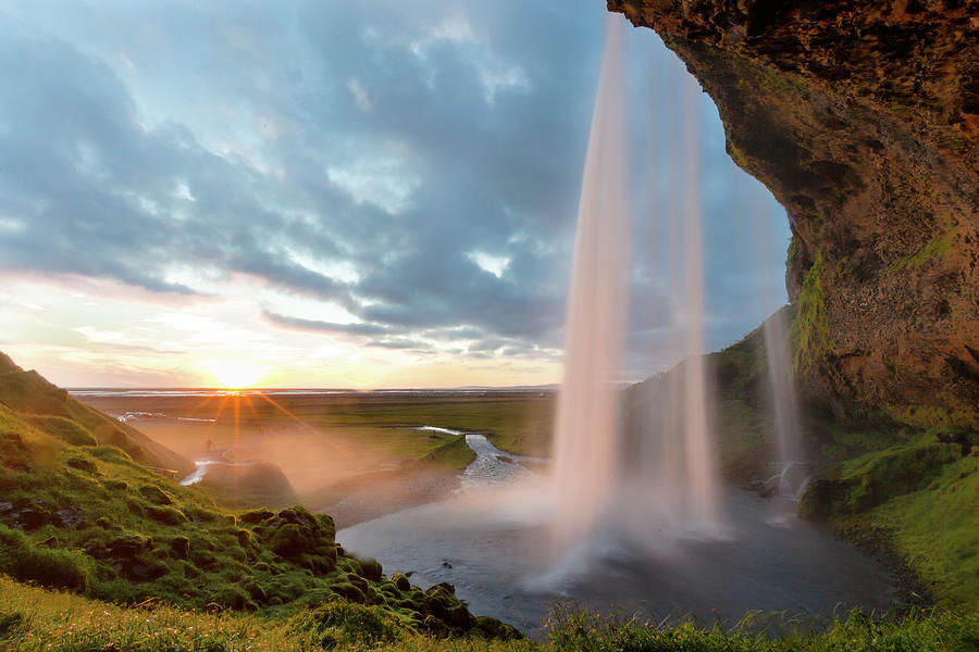 Waterfall Seljalandsfoss In Iceland Photograph by Ágúst Þór