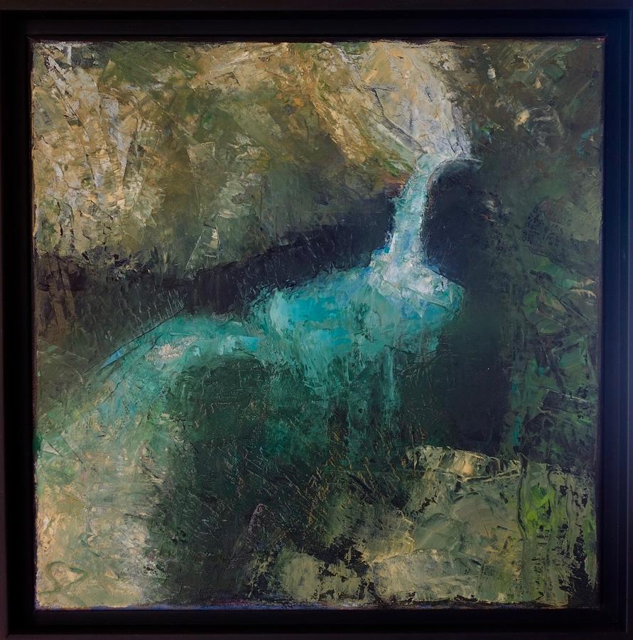 Waterfall Painting by Suzy Norris