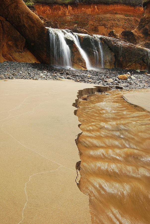 Waterfall to the Sea Photograph by Eric Schmitz - Pixels