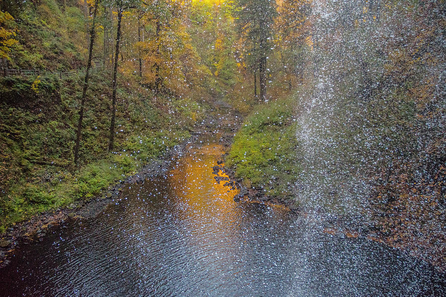 Waterfall Waterdrops Photograph