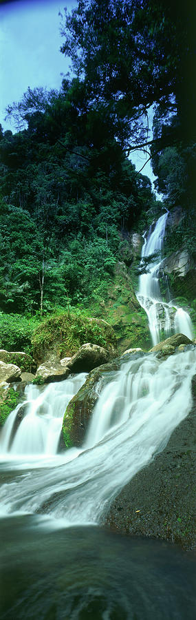 Waterfall, West Sumatra Photograph by Peter Adams
