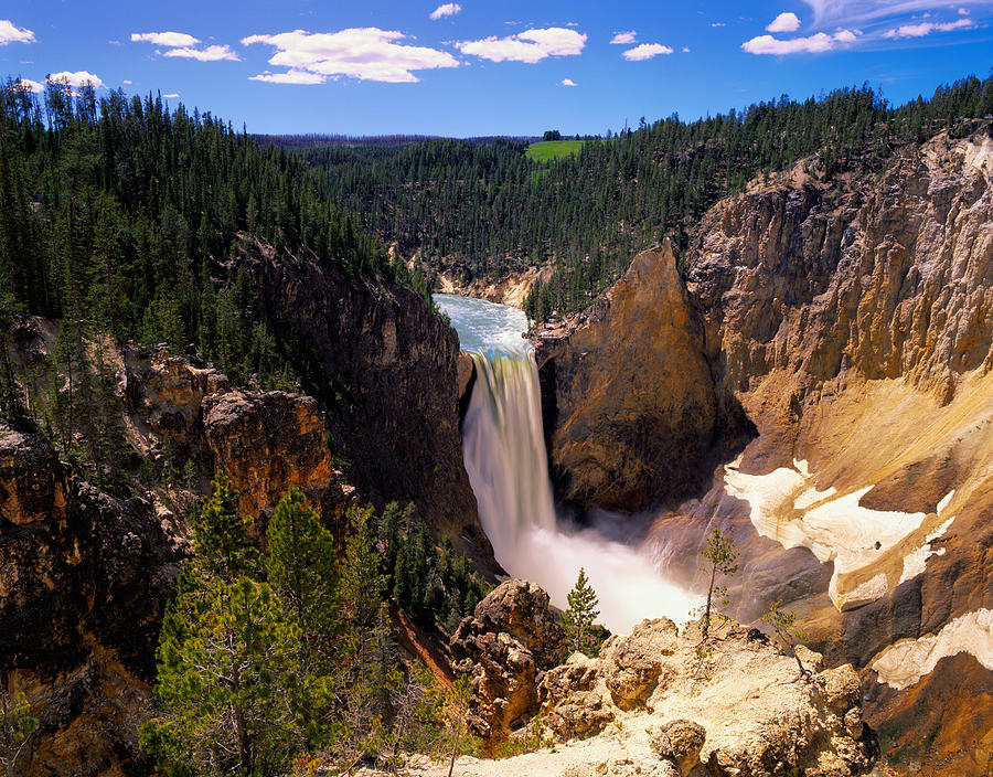 Waterfall, Yellowstone National Park Photograph by Robert Glusic
