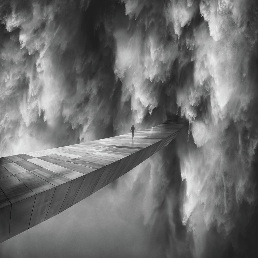 Nature Digital Art - Waterfall by Zoltan Toth