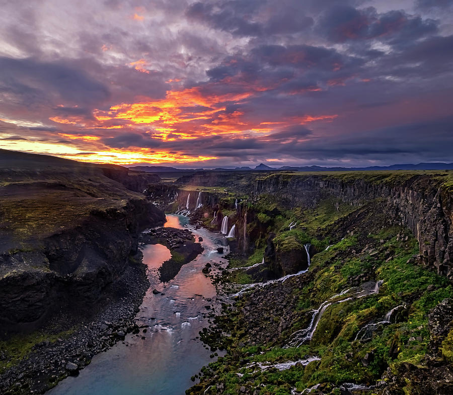 Waterfalls Iceland Photograph by Usha Peddamatham