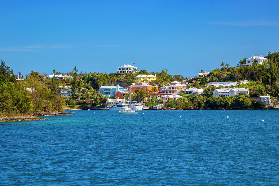 Waterfront, Hamilton, Bermuda Digital Art by Lumiere - Fine Art America