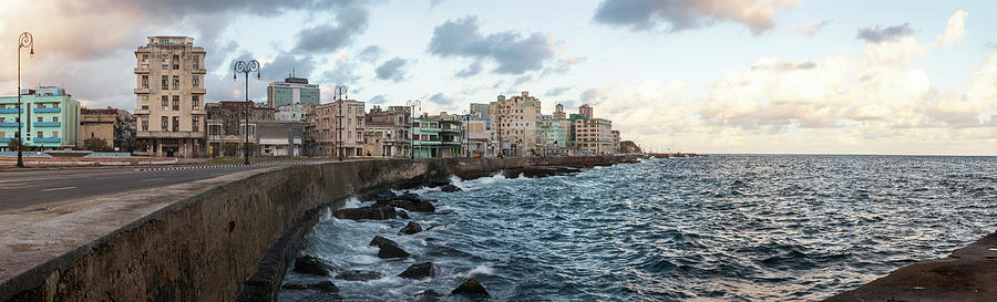 Waterfront, Malecon, Havana, Cuba Photograph by Panoramic Images - Pixels