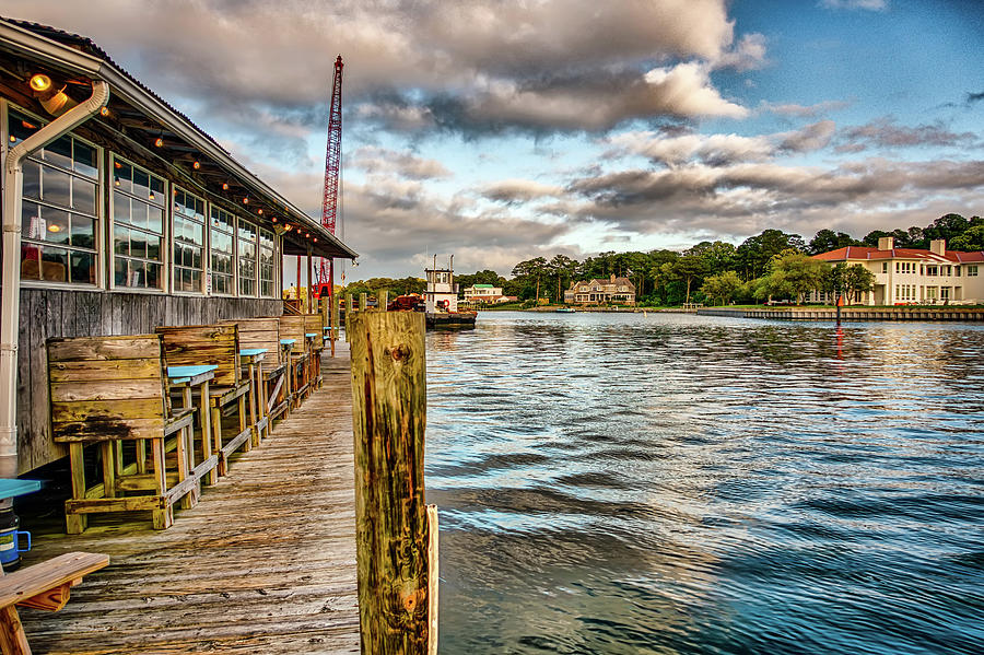 Waterfront Restaurant In Norfolk Virginia Usa Photograph by Alex ...