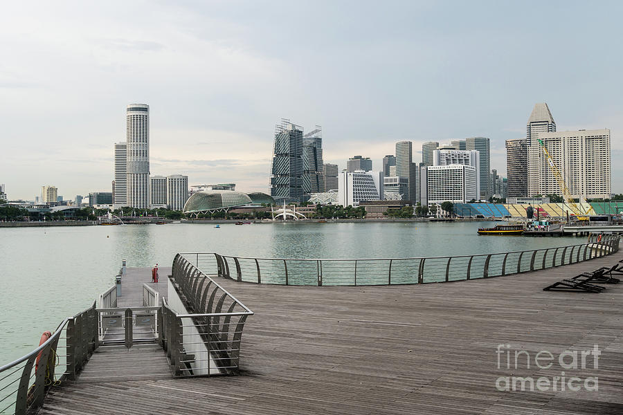 Waterfront Singapore Photograph by Didier Marti