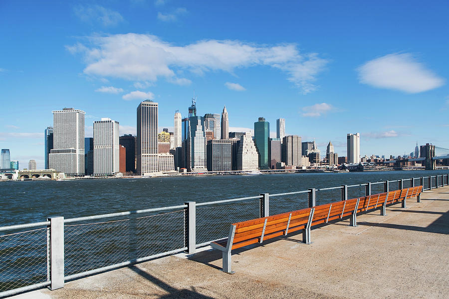 Waterfront View Of Manhattan Skyline, New York City, Usa Digital Art by ...