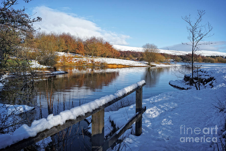 Winter Photograph - Watergrove Reservoir by David Birchall