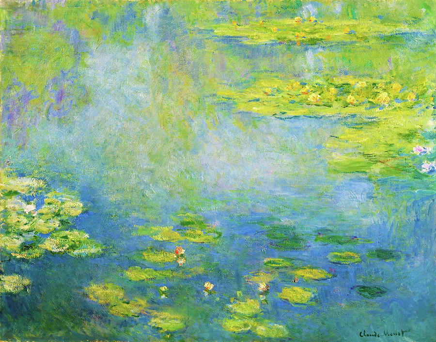 Claude Monet Painting - Waterlilies, 1906 - Digital Remastered Edition by Claude Monet Claude Monet Painting - Waterlilies, 1906 - Digital Remastered Edition by Claude Monet