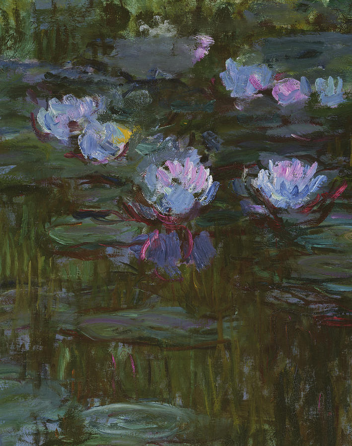 Waterlilies, 1914 to 17 Detail By Monet Painting by Claude Monet