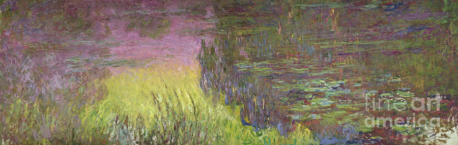 Waterlilies At Sunset, 1915-26 Painting by Claude Monet - Fine Art America