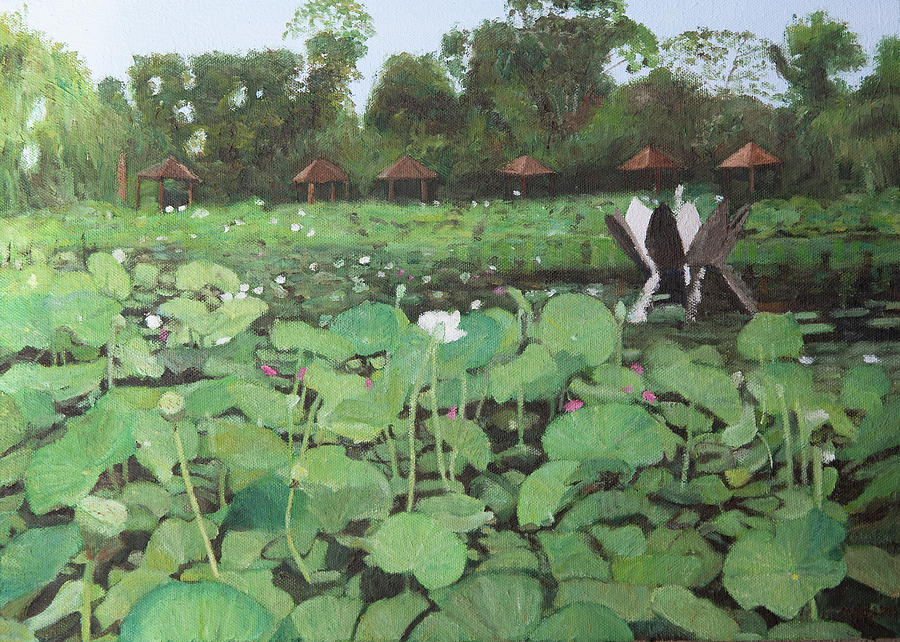 Nature Painting - Waterlily Pond by Masami IIDA