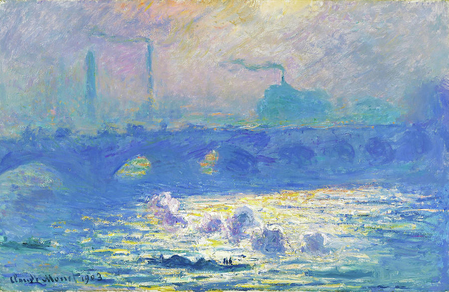 Claude Monet Painting - Waterloo Bridge - Digital Remastered Edition by Claude Monet